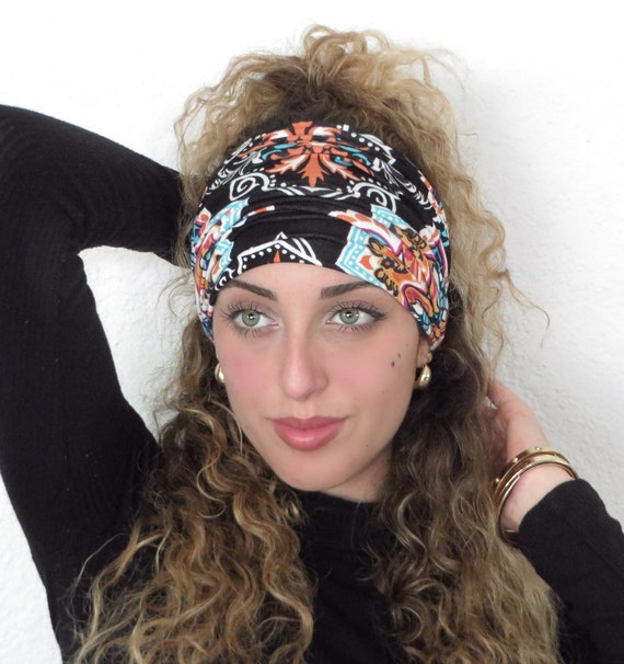 10 Pieces Paisley Headbands Wide Bandana Stretchy Headwrap with Rhinestone​​ 10 Piece Women main image 4