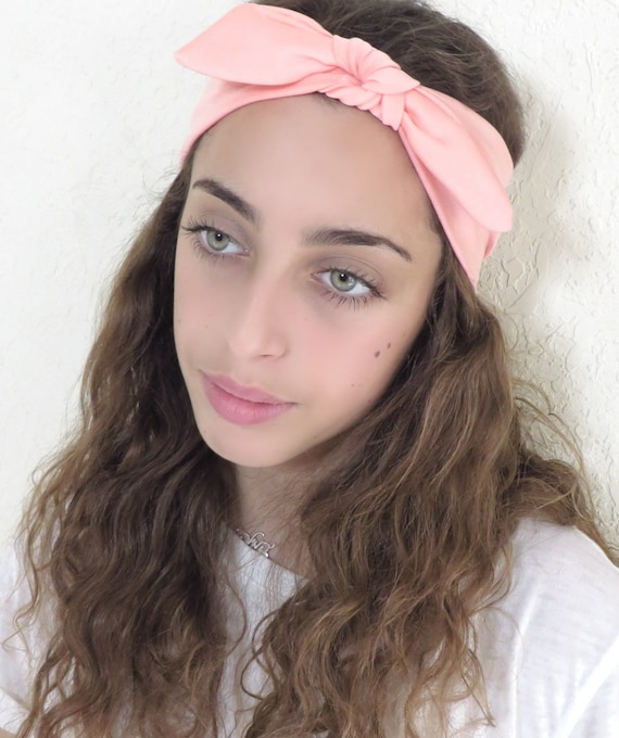 Blush Pink Logo Headband fashion Blush Pink Luxury Padded Headband, BY SHIMMER Millinery  main image 3