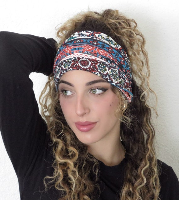 Fascia Per Capelli Sportiva Larga - Per Donna E Uomo, Yoga, Palestra, In Poliestere Elastico, Boho Chic - Foto 7