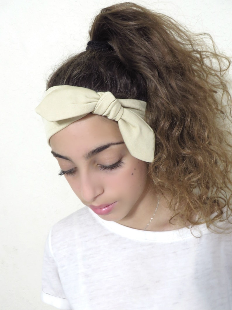 Top Knot Headband Womens Tie up Headband Headbands for Etsy