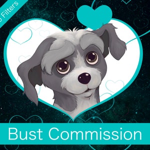 No AI, No Filters — Pet Portrait, Bust Commission — Character Design — Custom Portrait