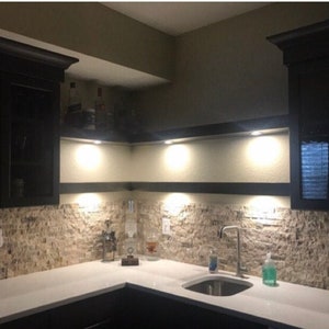 Raw Unstained LED Floating Shelves