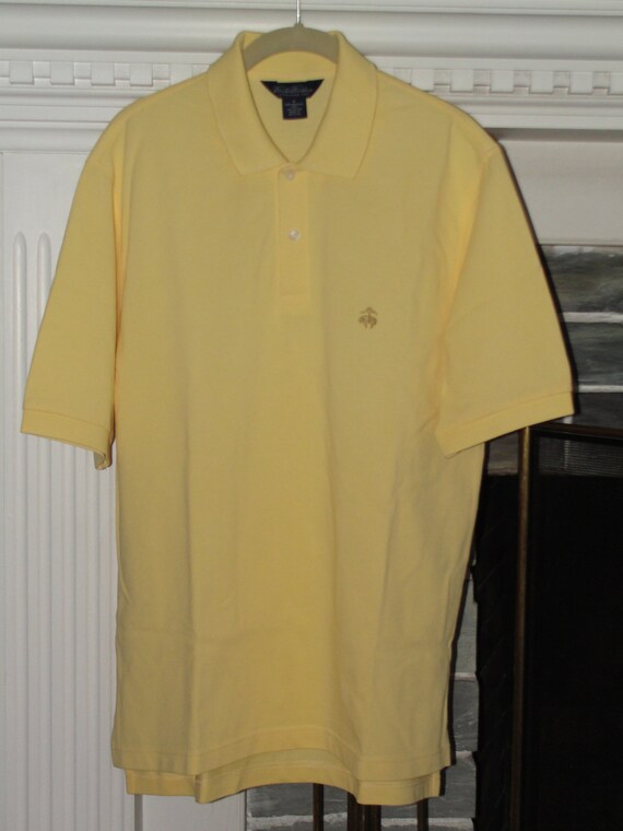 brooks brothers yellow shirt