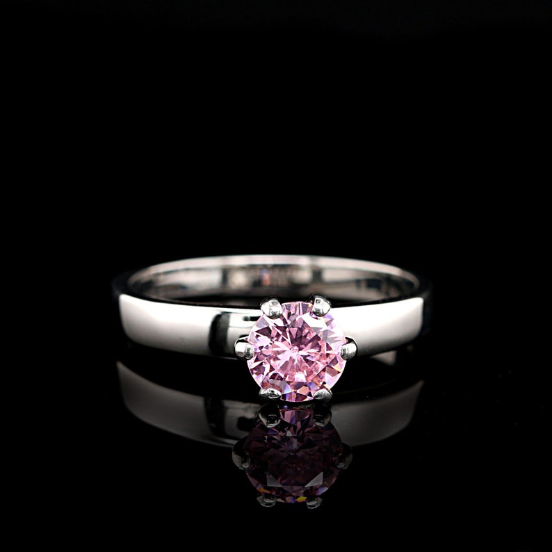 3 Piece His & Her Pink Camo Wedding Ring Set Stainless Steel Etsy