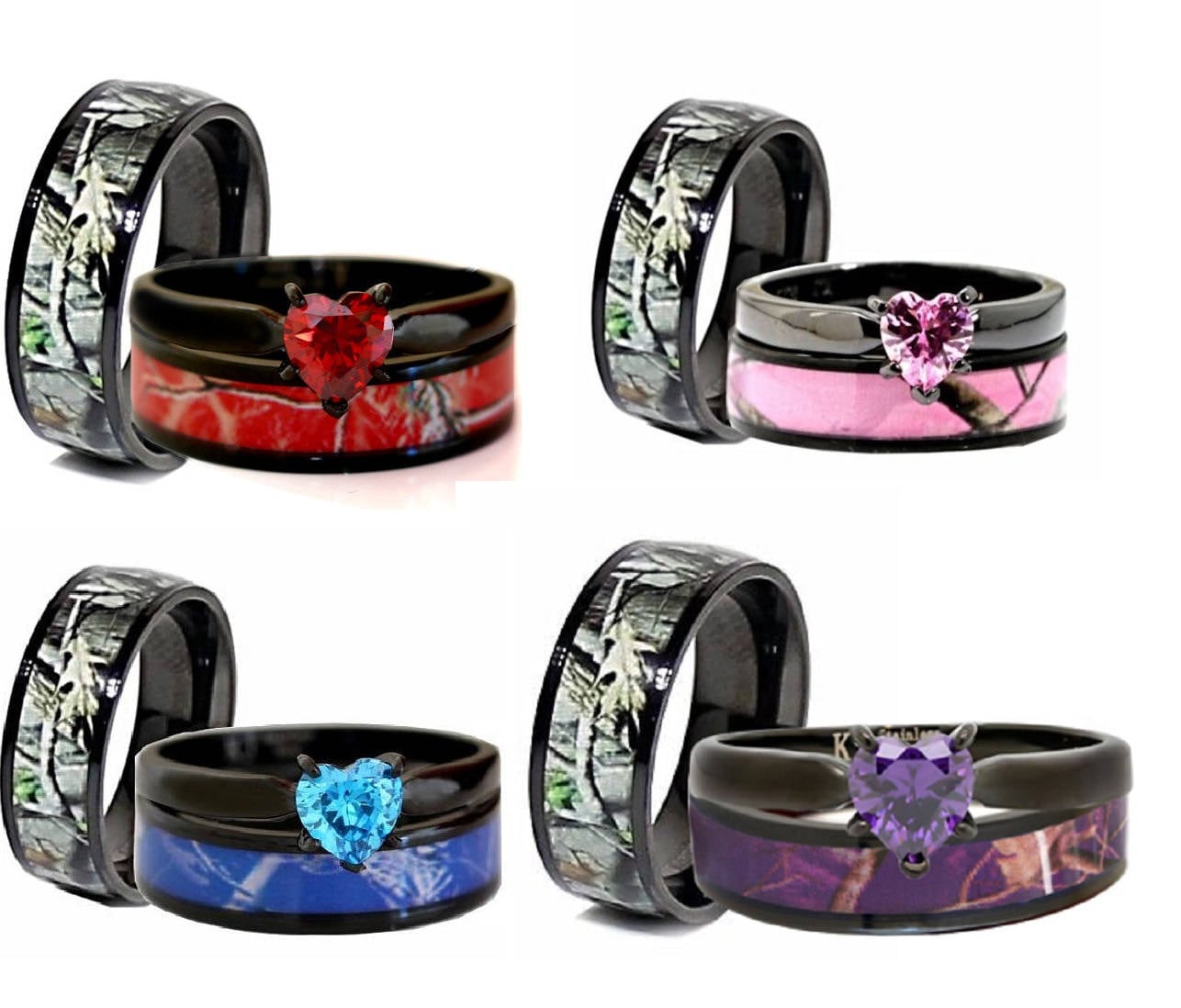 Wedding Ring Set Camo ...