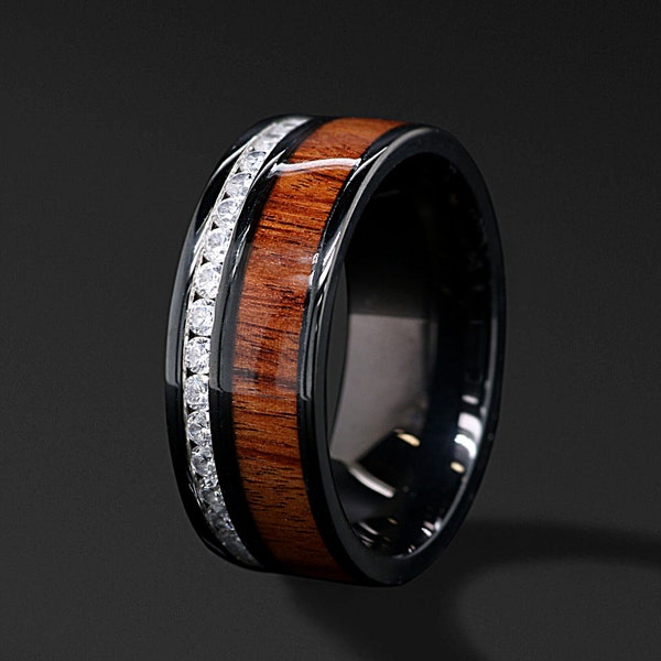 Koa Wood Ring - Etsy