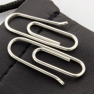Sterling Silver Paperclip earrings (PAIR) 3/4"    Sterling Silver Paper clip earrings (PAIR)3/4''