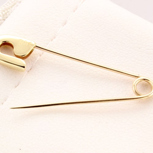 1.25 Inch Gold Safety Pin Gold Safety Pin Jewelry Gold Safety Etsy