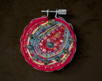 Embroidered and Beaded Ornament