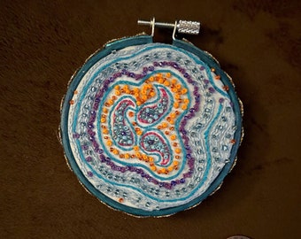 Embroidered and Beaded Ornament