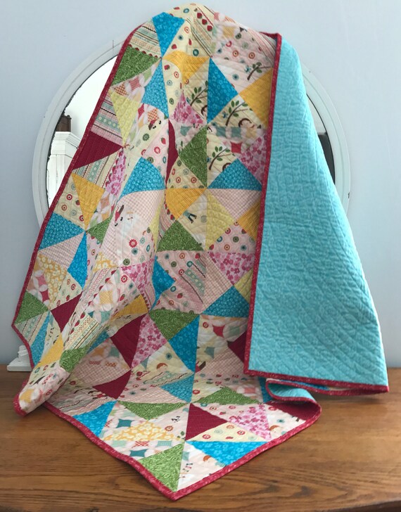 Resultado de imagem para Broken Dishes Baby Quilt"