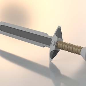 Old School Runescape Steel Sword For 3D Printing