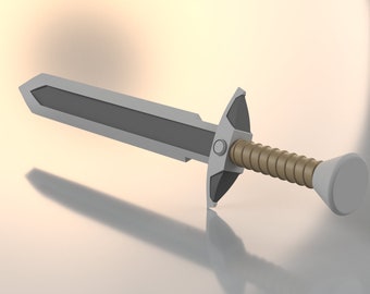 Old School Runescape Steel Sword For 3D Printing