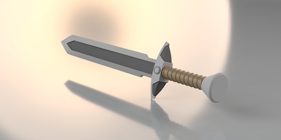 DIGITAL DOWNLOAD Old School Runescape Steel Sword for 3D 