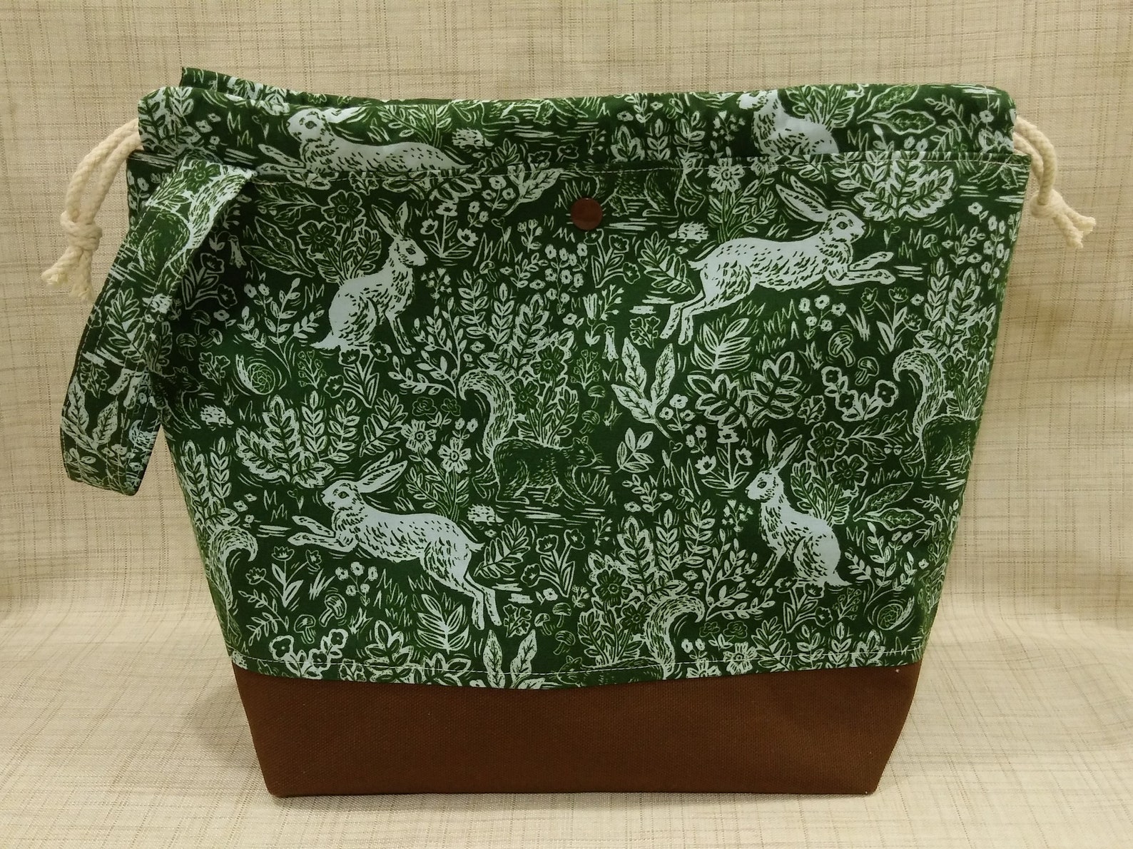 Cotton Steel Rifle Paper Co. Wildwood Fable Large Knitting Etsy