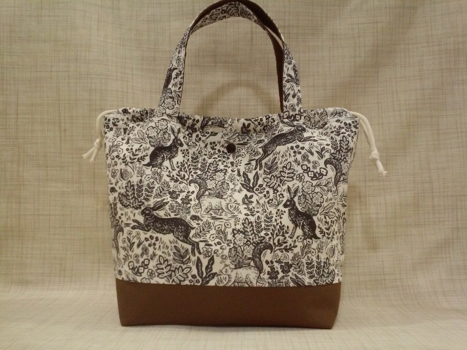 Cotton Steel Rifle Paper Co. Wildwood Fable Large Knitting Etsy