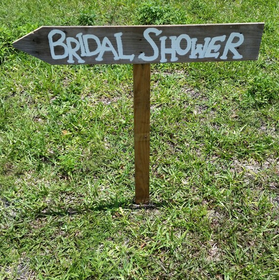 Items similar to Bridal Shower Directional Sign, Yard sign, Country wedding, Rustic wedding