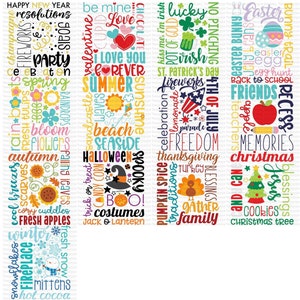 Subway Art SVG - 13 SVG, Clip Art, Cut and Printable Files - Personal and Small Business Use - Subway Art Graphics, Subway Art Clipart