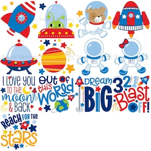 Pacchetto SVG spazio esterno - 13 file SVG e grafici - Space svg, Astronaut svg, Space svg bundle, Universe svg, UFO svg
