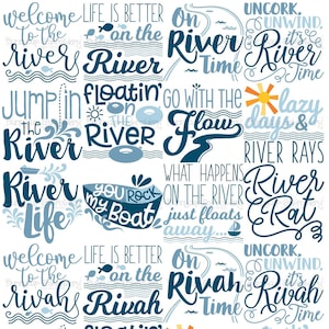 River House SVG Bundle - 22 SVG and Graphic Files - River Sayings svg, River svg, Rivah svg, Rivah Sayings svg