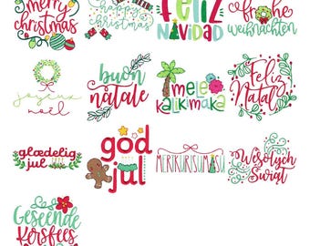 Christmas Around The World Embroidery Designs – Multiple Sizes Included