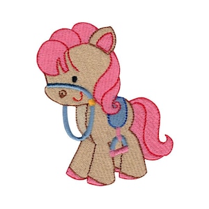 Horse Embroidery Design - 4x4 5x7 Inch Hoop Sizes Included - Horse Embroidery Design, Pony Embroidery Design, Children&#39;s Embroidery Design
