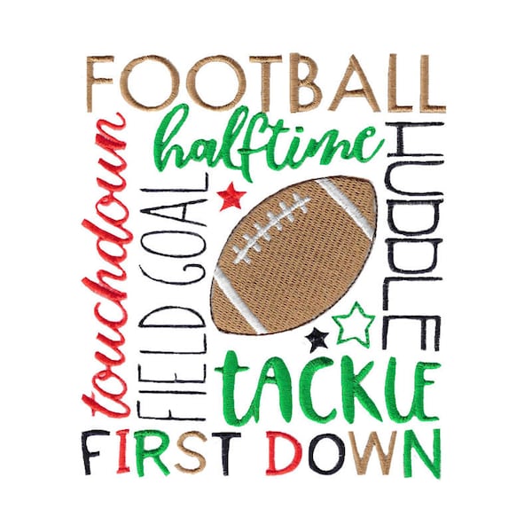 Football Subway Art Etsy