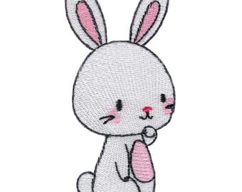 Cute Bunny Embroidery Design - 4, 5, 6 Inch Sizes Included (Digital Download)