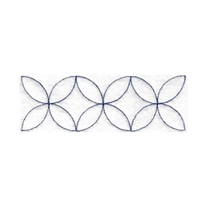 Four Flower Petal Quilt Sashing Embroidery Design - Multiple Sizes Included - E2E Quilt Block, Repeat Quilt Block, Edge-to-Edge Quilt Block