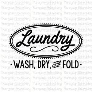 Farmhouse SVG 5 - Clipart and SVG - Personal and Small Business Use - Laundry Wash Dry and Fold SVG