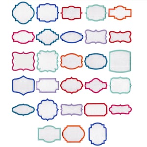 Knock Down - 28 Machine Embroidery Designs - 6 sizes Included - Knock down Embroidery Designs, Knockdown Embroidery Designs