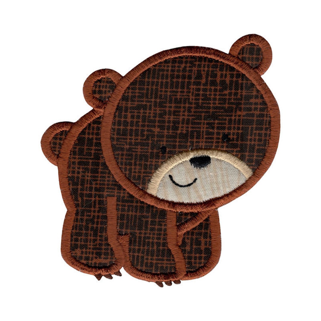 Applique Bear - Machine Embroidery Design - 4x4 5x7 6x10 8x8 Sizes ...