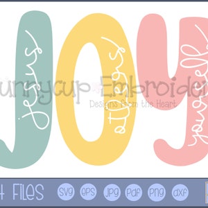 Joy (Jesus Others Yourself) SVG - Personal and Small Business Use - Religious Svg, Religious Saying Svg. Christian svg, Bible Quote svg