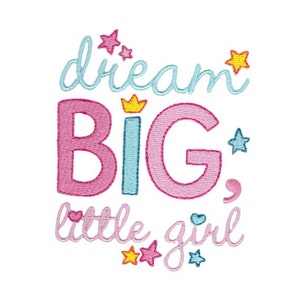 Baby Girl Sentiments Too Design 6 Filled Stitch Machine