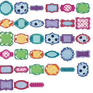 Frame It Applique - 33 Machine Embroidery Designs - 4x4 5x7 6x10 8x8 Inch Hoop Sizes - Applique Frame Embroidery Designs