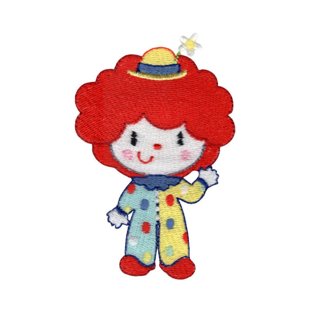 Boy Circus Clown Embroidery Design - 4x4 5x7 Inch Hoop Sizes Included ...