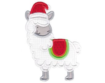 Applique Christmas Animals Design 2 Machine Embroidery Design 5x7 6x10 8x8