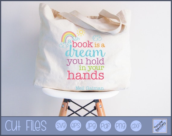 A Book is A Dream You Hold in Your Hands SVG Clipart and SVG - Etsy