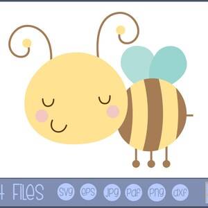 Bee SVG - Persoonlijk en Klein Zakelijk Gebruik - Cute Bee SVG, Cute Bee Graphic, Cute Bee Clipart