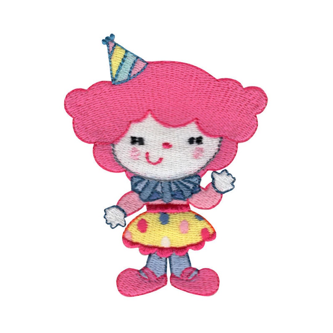 Girl Circus Clown Embroidery Design - 4x4 5x7 Inch Hoop Sizes Included ...
