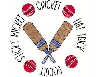 Diseño de bordado de la máquina de círculo de cricket - 4x4 5x7 6x10 8x8 tamaños incluidos - Diseño de bordado de grillo