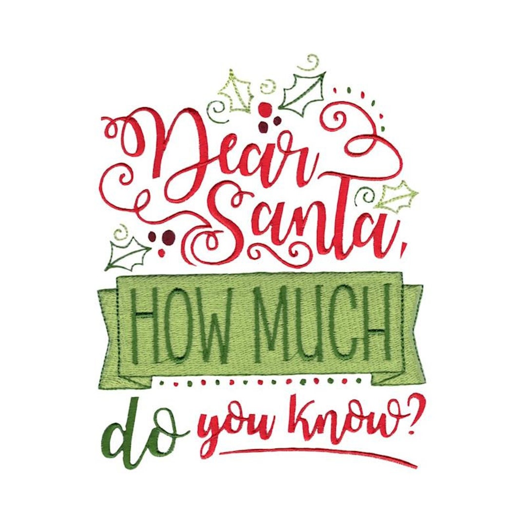 Dear Santa How Much Do You Know Christmas Naughty List Etsy