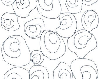 Cheetah Spots Quilt Block E2E Digital Pantograph - Long Arm Quilting Machines - Edge-to-Edge Quilting