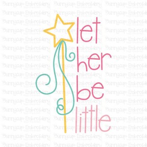 Baby Girl Sentiments Too Design 10 - Clipart e SVG - Uso pessoal e em pequenas empresas - Let Her Be Little svg - baby girl svg
