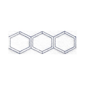 Hexagon Quilt Sashing Embroidery Design - Multiple Sizes Included - E2E Quilt Block, Repeat Quilt Block, Edge-to-Edge Quilt Block