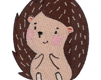 Cute Hedgehog Embroidery Design - 4, 5, 6 Inch Sizes Included (Digital Download)