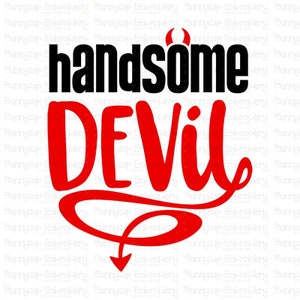 Halloween Sentimientos Cuatro - Handsome Devil SVG - Clipart y SVG File - Personal y Small Business Use - Halloween SVG
