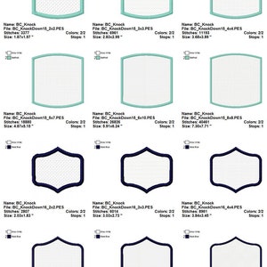 Knock Down 28 Machine Embroidery Designs 6 sizes image 5