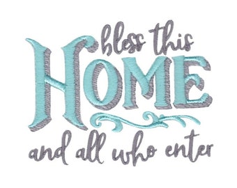 Home Sweet Home Design 3 Filled Stitch Machine Embroidery Design 4x4 5x7 6x10 8x8
