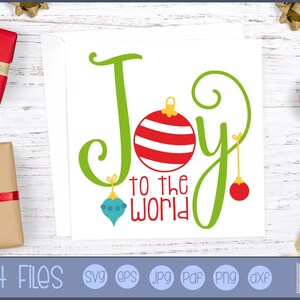 Alegría al mundo SVG - SVG y archivo gráfico - uso personal y de pequeñas empresas - Villancico SVG, Villancico de Navidad